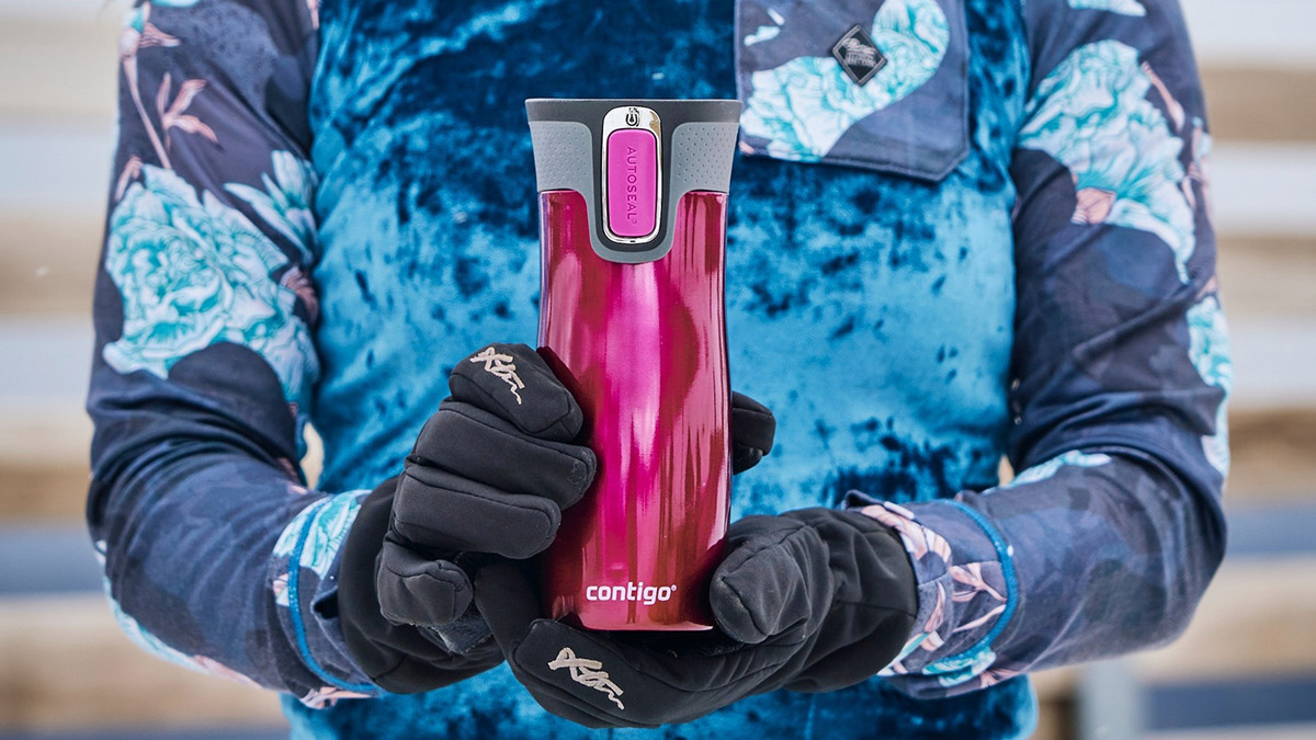Contigo West Loop 2.0 - szczelny kubek termiczny o pojemności 470 ml - kolor: Raspberry (różowy)